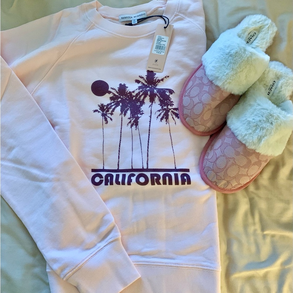 Designer sweatshirt and slipper bundle